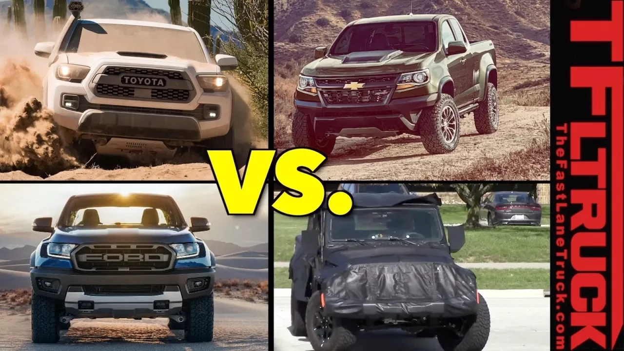 Ranger Raptor vs ZR2 vs Tacoma TRD Pro vs Jeep Truck: Fantasy Truck League Mashup