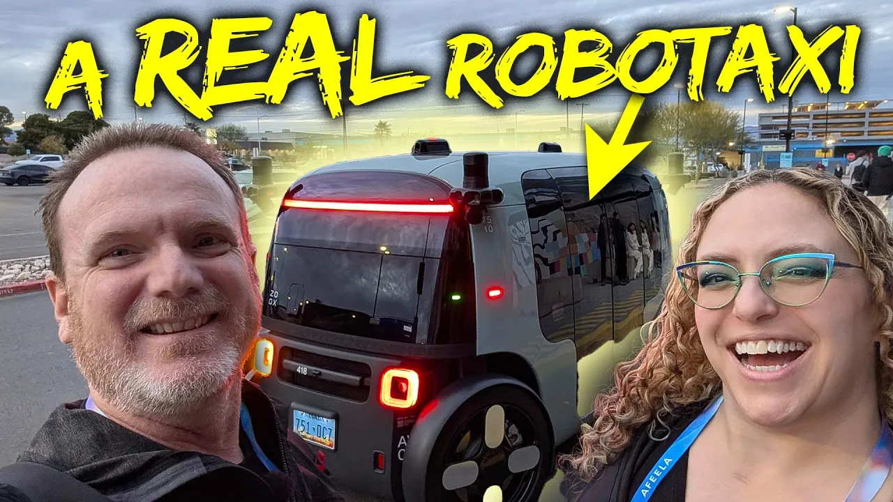 We ride in a REAL robotaxi from Zoox! Self-driving taxi ride in Las Vegas!