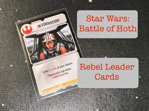 TDG: Star Wars: Battle of Hoth - Rebel Leader Cards