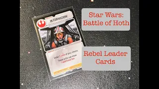 TDG: Star Wars: Battle of Hoth - Rebel Leader Cards