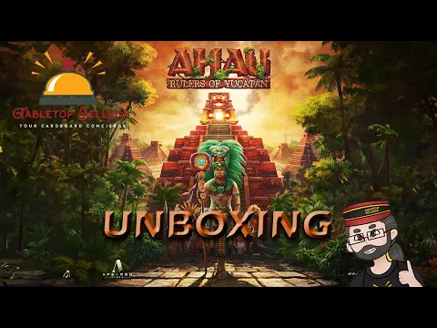 Unboxing Ahau: Rulers of Yucatán from Grand Gamers Guild. A Mayan themed board game.  Ahau unboxing.
