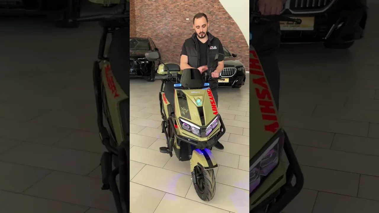 Електроскутер Billgery CHIYSHIY B-33141 (2000W, 72V/38Ah), з TCS, LED-панеллю та Гідравлічними дисковими гальмами