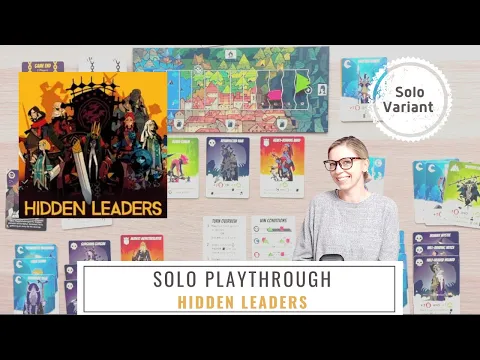 Hidden Leaders SOLO Fan Made Variant | Playthrough | Table Top Board Game | Solo Board Game