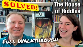 Solved! Exit: The House of Riddles - full walkthrough + solution with Dr Gareth and Laura
