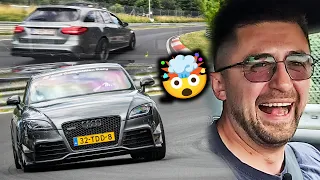 MANUAL 540hp Audi TT RS x CRAZY C63 S AMG Wagon! // Nürburgring
