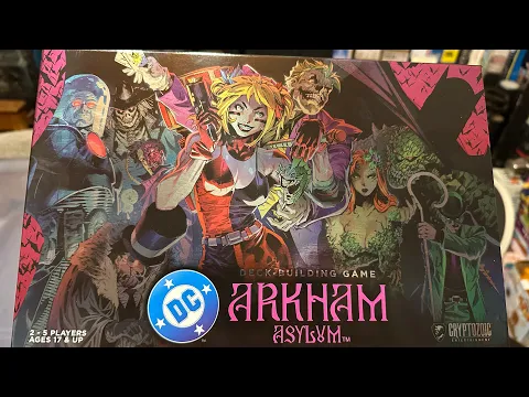 Unboxing: Arkham Asylum DC DBG kickstarter