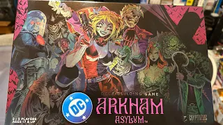 Unboxing: Arkham Asylum DC DBG kickstarter