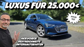 Gebrauchter Audi e-tron 50 mit Aviloo Akkubericht und Besitzer Erfahrung.