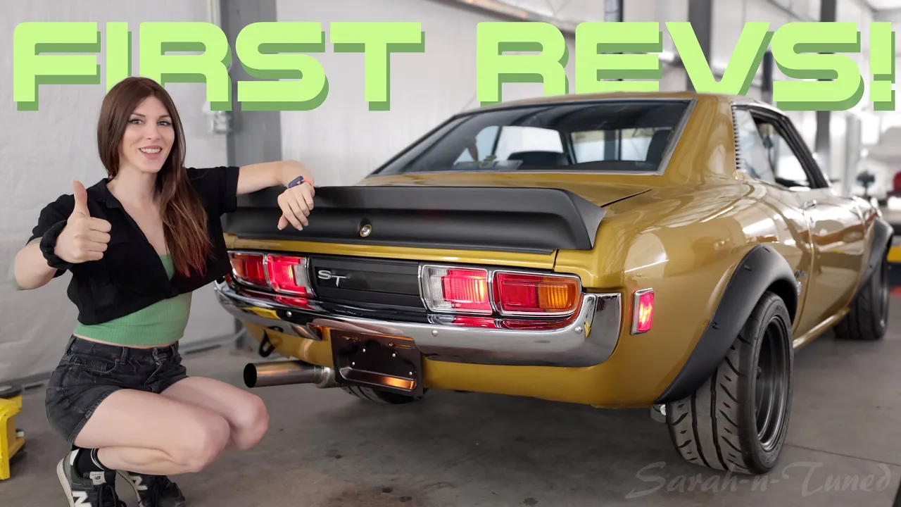 Finally FULLY Alive & Sounds Wild // 2UZ V8 '74 Celica