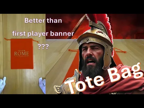 Tote Bag - Alternate First Player Banner - Component Review - Rome Total War - Board Game