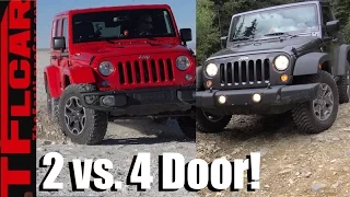 Jeep Wrangler 2 Door vs 4 Door Compared, Contrasted & Reviewed!