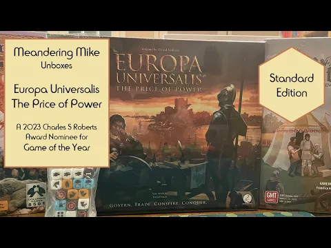 Unboxing Europa Universalis - 2023 CSR Award Nominee for Game of the Year
