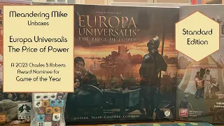Unboxing Europa Universalis - 2023 CSR Award Nominee for Game of the Year