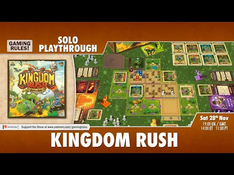 Kingdom Rush: Solo Tutorial & Playthrough
