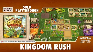 Kingdom Rush: Solo Tutorial & Playthrough