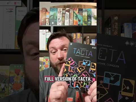 Unboxing the game Tacta by The Op Games