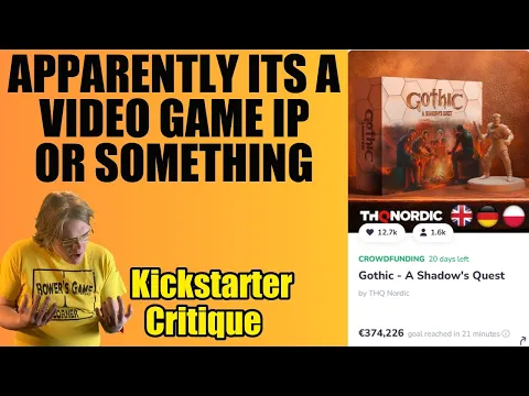 Gothic: A Shadow’s Quest (C+) Nice looking Rough Draft of a Campaign - Kickstarter Critique Review