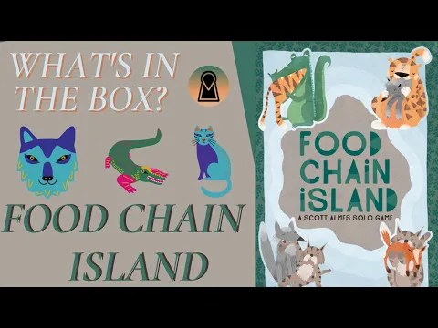 What's In The Box? Food Chain Island Solo Game Unboxing