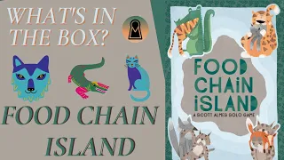 What's In The Box? Food Chain Island Solo Game Unboxing
