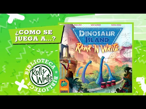Como se Juega a Dinosaur Island Rawr & Write en castellano (Juego de Mesa Roll & Write)