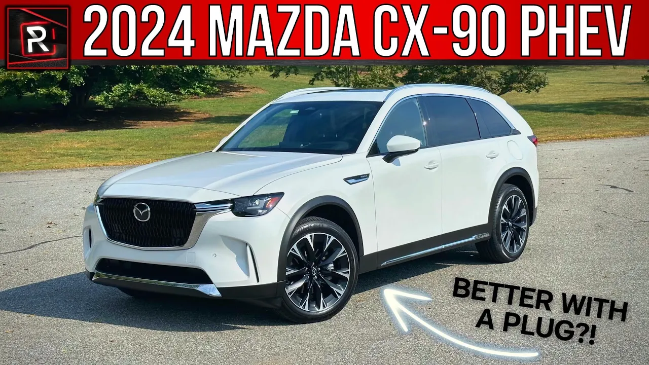 The 2024 Mazda CX-90 PHEV Is An Upscale 3-Row Plug-In Hybrid Sporty Family SUV