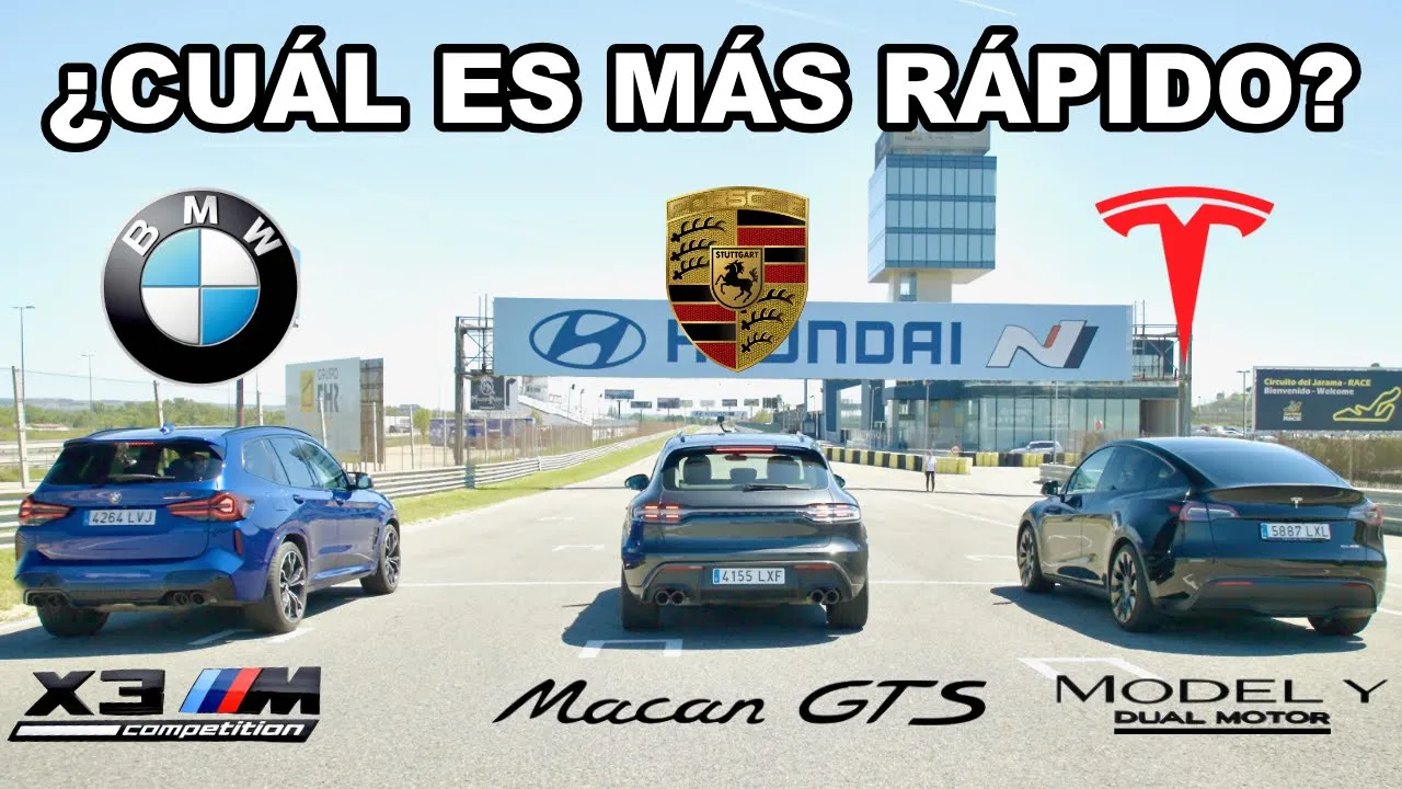 DUELO EN LA CUMBRE - TESLA MODEL Y PERFORMANCE vs. BMW X3 M COMPETITION vs. PORSCHE MACAN GTS