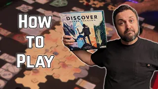 Learn coop prehistoric wilderness survival in Discover: Lands Unknown (How to Play Board Games)