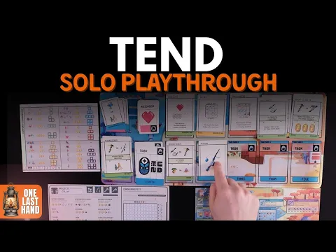 Tend Solo Playthrough | Flip & Roll & Scratch & Write on an Alien World