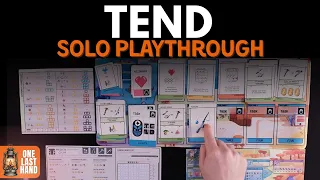 Tend Solo Playthrough | Flip & Roll & Scratch & Write on an Alien World