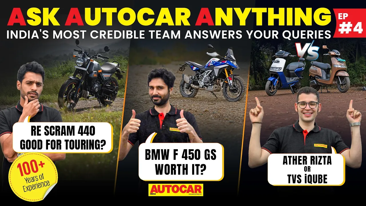 Ask Autocar Anything- BMW F 450 GS, RE Scram 440 and more | AAA Ep. 4 | Autocar India