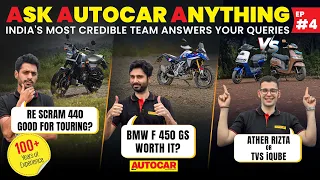 Ask Autocar Anything- BMW F 450 GS, RE Scram 440 and more | AAA Ep. 4 | Autocar India