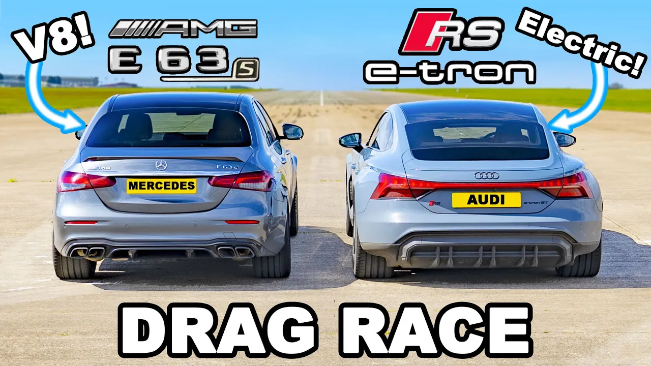 Audi RS e-tron GT v AMG E63 S: DRAG RACE *EV v V8*