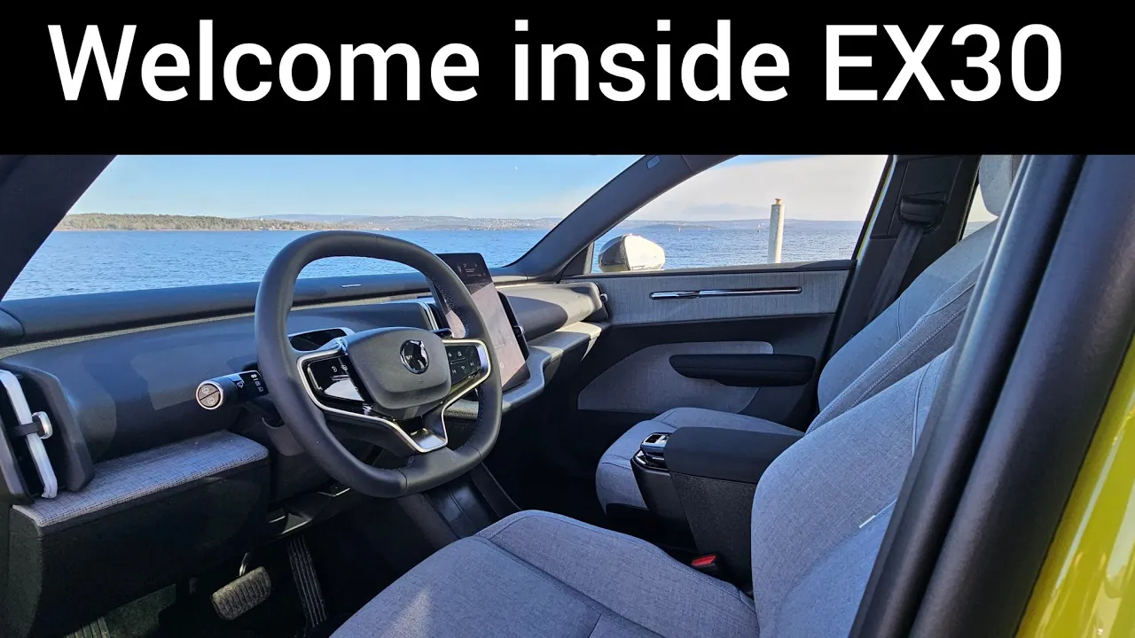 EX30 interior review with Mist upholstery 😎