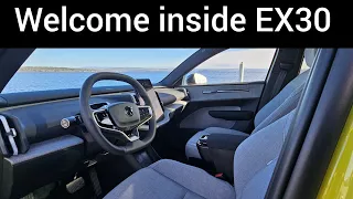EX30 interior review with Mist upholstery 😎