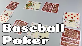 How to Play Baseball Poker | a poker card game with wild cards | Skip Solo