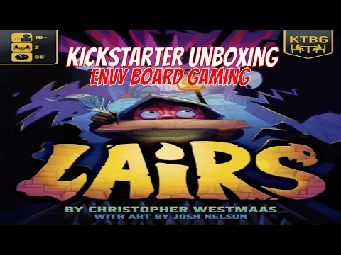 Lairs Kickstarter Board Game Unboxing
