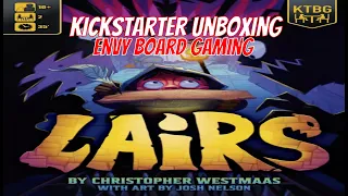 Lairs Kickstarter Board Game Unboxing