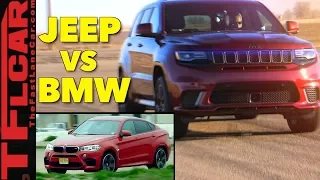 Is the 707 HP Jeep Trackhawk Faster Than The BMW X6 M? Hot or Not Review