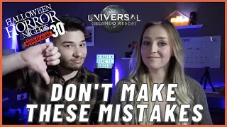 WHAT NOT TO DO AT HORROR NIGHTS | Common Mistakes to Avoid When Visiting Universal HHN 2021