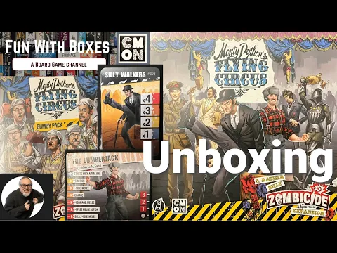 Monty Pythons Flying Circus: A rather silly Zombicide 2nd Edition Expansion | Unboxing | CMON Games