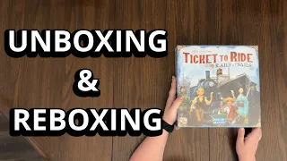 Ticket To Ride: Rails and Sails - Standalone Board Game - Unboxing and Reboxing - What's in the Box?