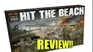 Flames of war HIT THE BEACH review.