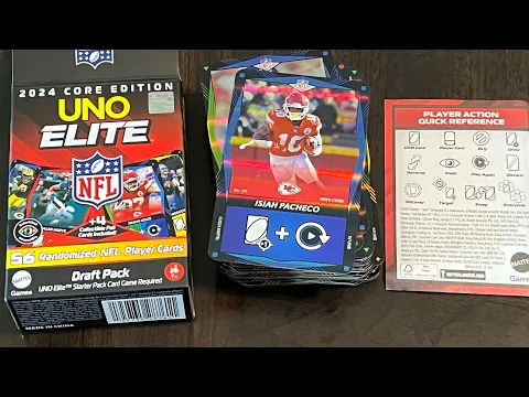 UNO Elite NFL: Draft Pack(s) (Mattel) -Two Point Conversion (Unboxing 2 Packs) & Quick Overview