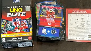 UNO Elite NFL: Draft Pack(s) (Mattel) -Two Point Conversion (Unboxing 2 Packs) & Quick Overview