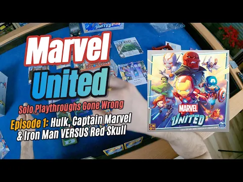 Marvel United - Solo Playthrough Gone Wrong - Hulk, Captain Marvel & Iron Man VERSUS Red Skull