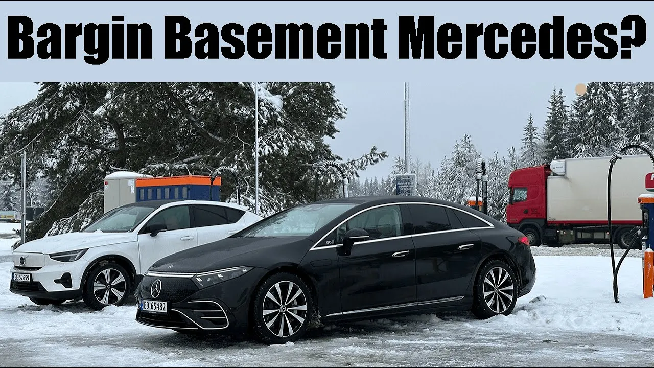 How Far Can The "CHEAP" Mercedes-Benz EQS Go On A CHARGE?