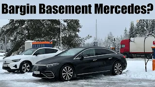 How Far Can The "CHEAP" Mercedes-Benz EQS Go On A CHARGE?