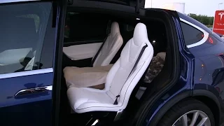 First time sleeping in Tesla Model X