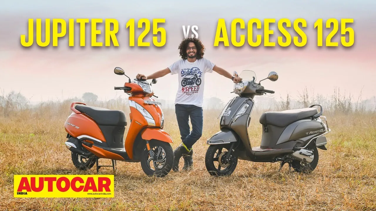 TVS Jupiter 125 vs Suzuki Access 125 - The Better Family Scooter? | Comparison | Autocar India