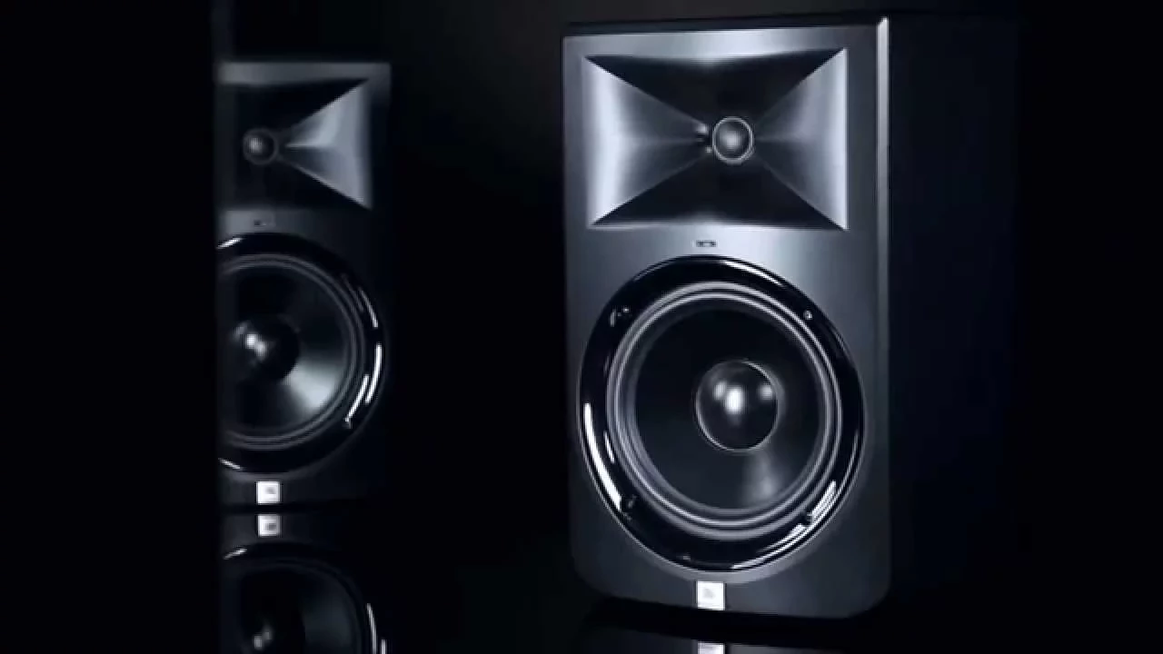 Product video thumbnail for JBL LSR308 8&quot; Powered Studio Monitors with Stands and Cables